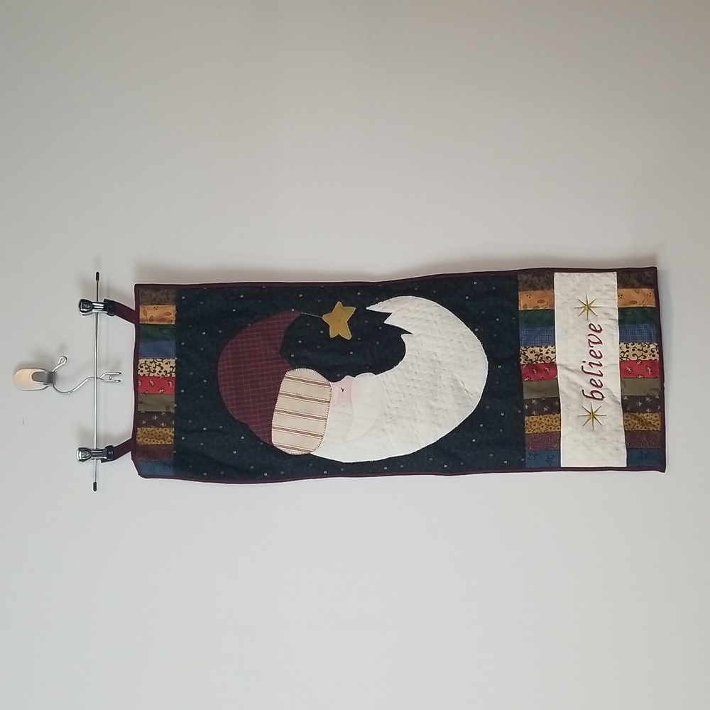 HANDMADE Believe Wall Hanging Banner Created from Cottage Creek Quilts Pattern